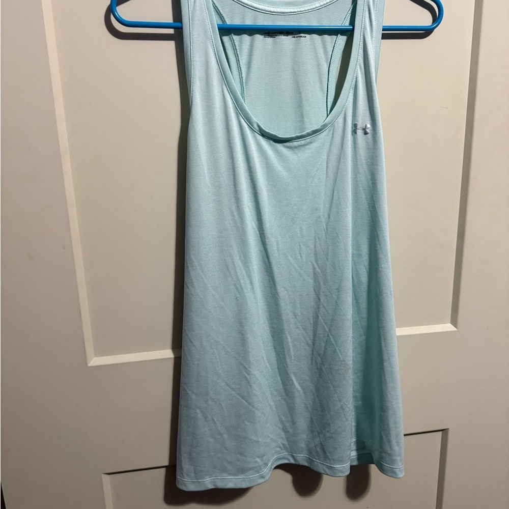 Under Armour Light Blue Sleeveless Relaxed Tank Top